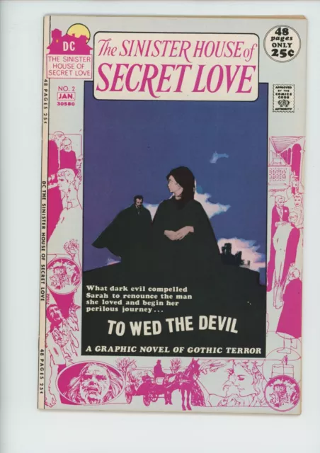 SINISTER HOUSE of SECRET LOVE #2 DC comic from 1971....$140 VALUE...ONLY $24.95!