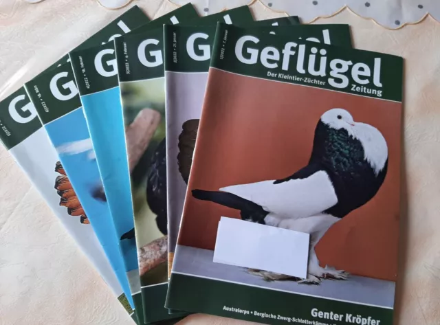 Geflügel Zeitung 1 - 6/ 2022 Tauben Hühner