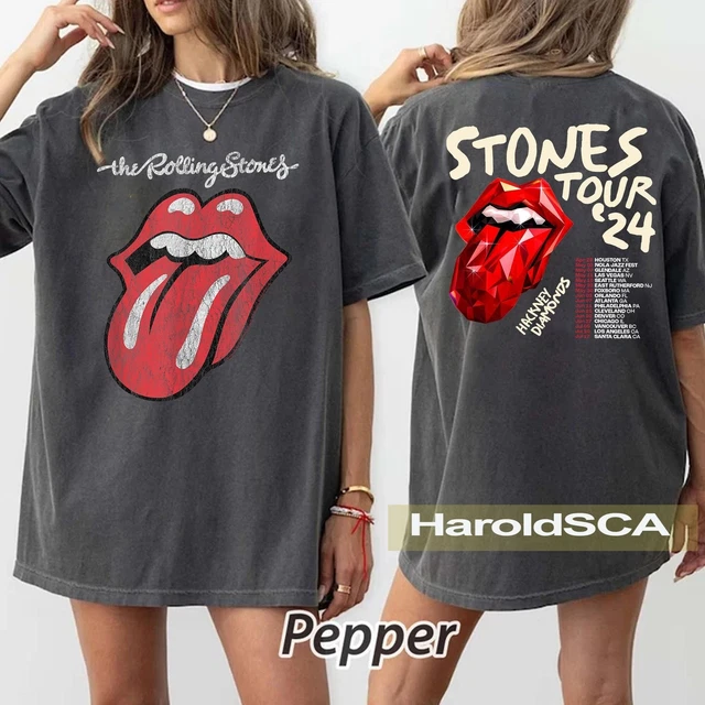 THE ROLLING STONES Hackney Diamonds Tour 2024 Schedule List TShirt