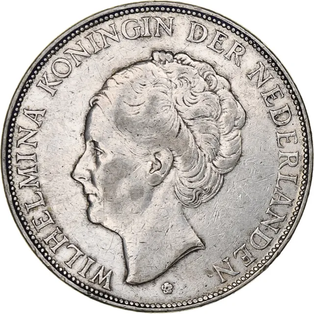 [#1210470] Pays-Bas, Wilhelmina I, 2-1/2 Gulden, 1932, Argent, TB+, KM:165