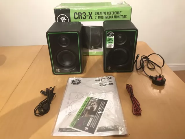 Mackie CR3-X 3" Active Studio Monitor Desktop Speakers Mackie CR3-X 3" Active Studio Monitor Desktop Speakers