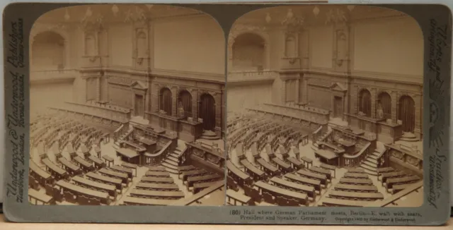 Stereo-Fotografie- Berlin-Hall Where German Parliament Meets,Berlin--E.wall.....