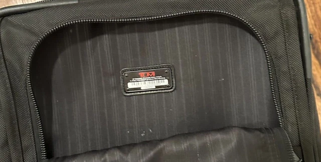 TUMI ALPHA Black Nylon Wheeled Carry-on Suitcase Business 22922DH Expandable 8