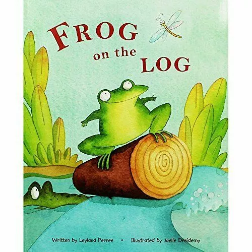 Large Childrens Bedtime Story Frog On The Log Animal Fun Picture Book Kids 1706