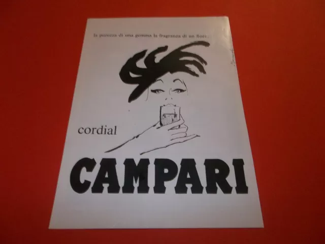 Pubblicita'  1968  Campari  Cordial  Ill. Marangolo