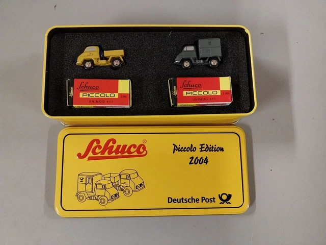 Schuco Piccolo Montagekasten Unimog Rot - Modellauto Zum Zusammenbauen