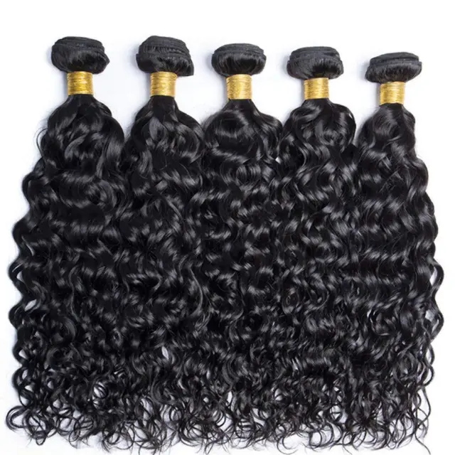 2023 Peruvian 10A Water Wave Hair Bundle Human Hair Bundle Woven Hair Bundle