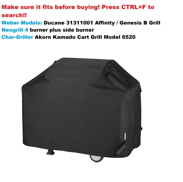 55" Heavy Duty Waterproof Barbecue Gas Grill Cover For All Brands Listed