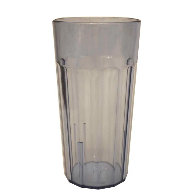 Cambro NT20401 Newport Slate Blue 22 Oz. Fluted Tumbler - Dozen