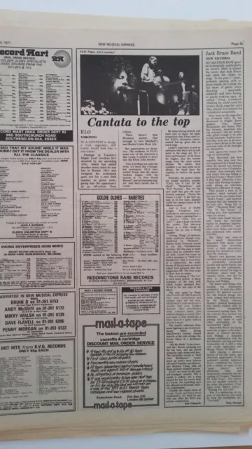 ELO 'Toronto concert review' 1977 UK ARTICLE / clipping