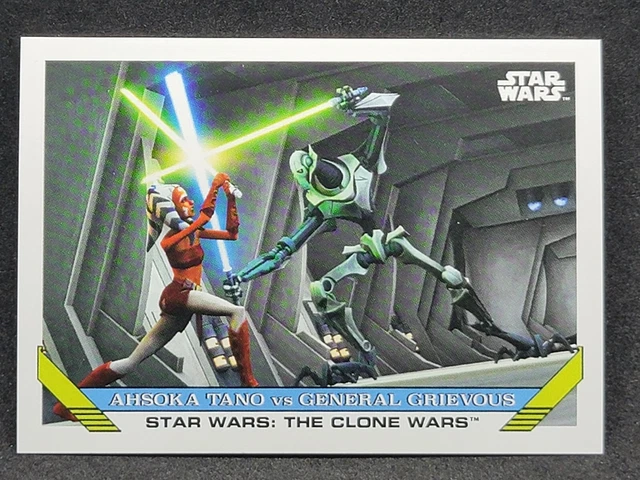 2023 Topps Star Wars TBT Set 26 AHSOKA TANO VS GENERAL GRIEVOUS #76 s[Y