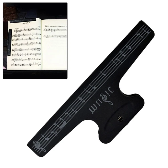 Livre Page Note Pince / Musique Partition Fixé / Feuille De for Guitare Violon