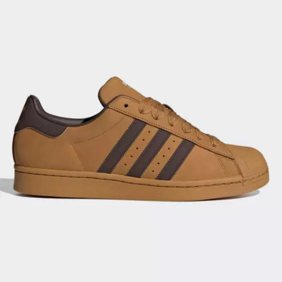 Adidas Superstar Genuine Leather Shoes 'Brown' - ID0993 Expeditedship