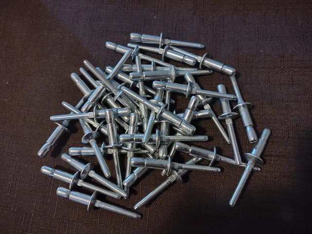 Goebel Structural Pop Blind Rivets  Steel 1/4" x .556/.062 .375 Grip 100 pcs