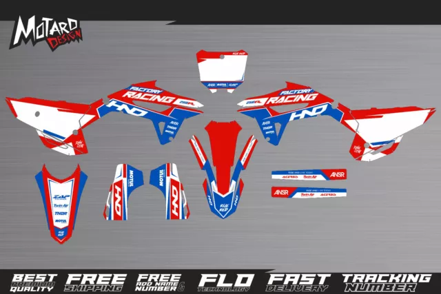 Grafik set für Honda CRF 250 R 2022 2023 2024 by Motard Aufkleber Dekor