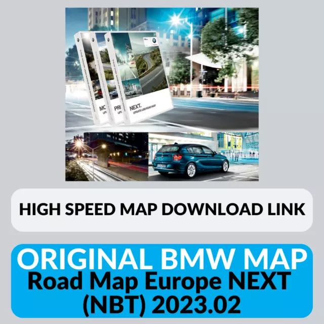 Original BMW Road Map Europe West - East Next NBT 2023.02 - Fast download link