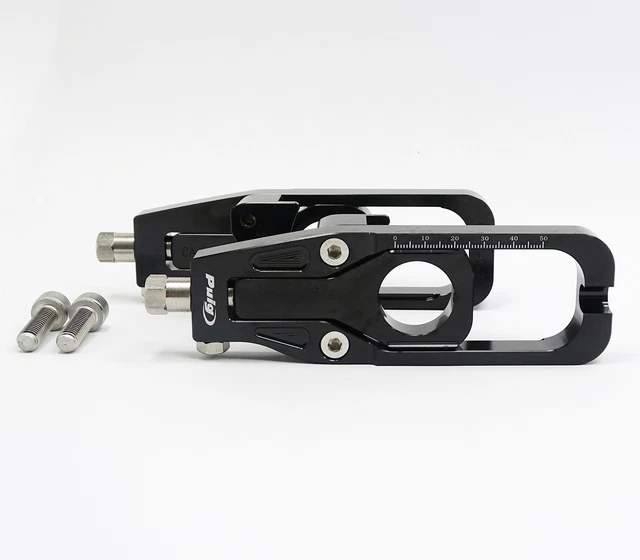 Puig Racing Kettenspanner schwarz - Kawasaki ZX6R 2009-13 / ZX6R 636 Ninja 2013-