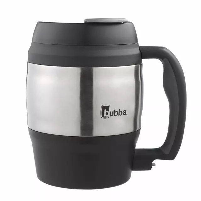 Big Bubba Classic Insulated Mug 52 Oz Polyurethane Travel Coffee Black Keg Shape