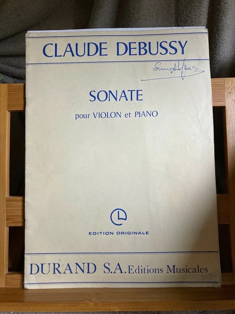 Claude Debussy Sonate pour violon et piano partition éditions Durand