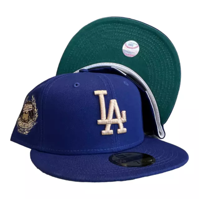 NEW ERA LOS Angeles Dodgers 59FIFTY Fitted Hat Cap Laurel Side Patch ...