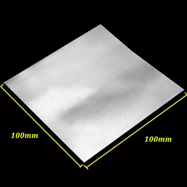 High Purity Pure Zinc Zn Sheet Plate Metal Foil 100x100x0.5mm For Science