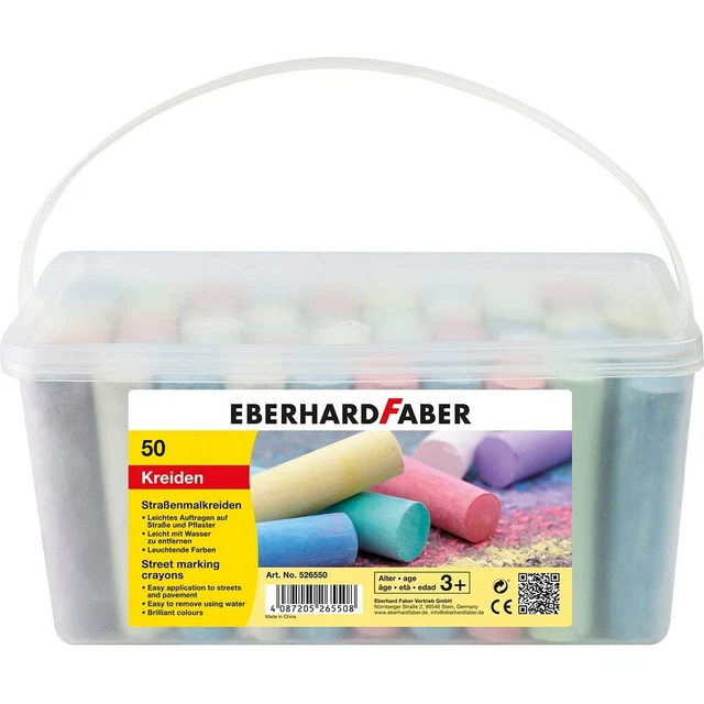 EBERHARD FABER Straßenmalkreide farbsortiert 50 St.