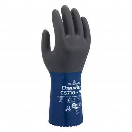 SHOWA CS710M-08 Glove,Chemical Resistat,Seamless Knit,PR 2