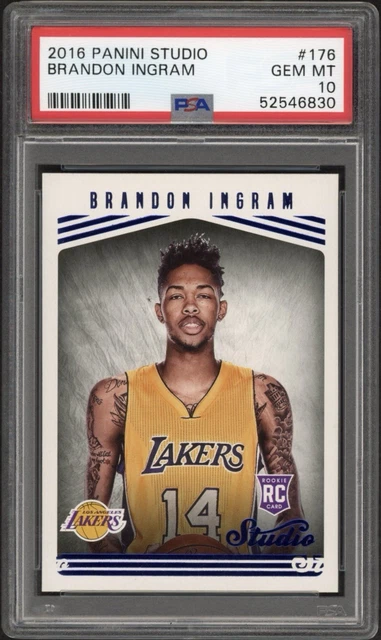 2016-17 PANINI BASKETBALL Studio Brandon Ingram # 176 RC