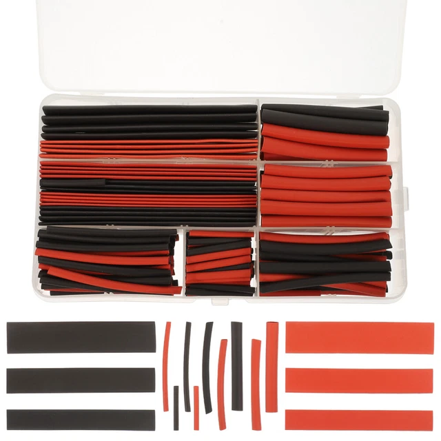 150 Pcs Boxed Polyolefin Heat Shrink Tubing Tubes Halogen-Free
