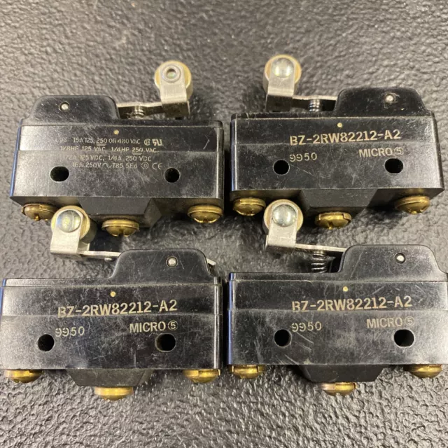 HONEYWELL MICRO BZ-2RW82212-A2 LIMIT SWITCH (Lot Of 4)