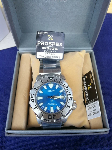 NEW SEIKO PROSPEX SBDC067 coral BLUE MONSTER 3rd gen Automatic watch FULL  KIT EUR 841,17 - PicClick FR