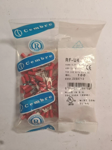 100 Cosses rouges fourche D4  CEMBRE RF-U4
