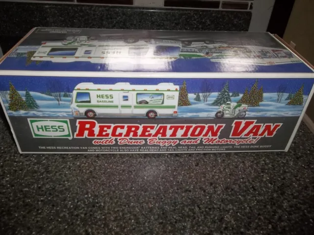 1998 Hess - Recreation Van with Dune Buggy and Motorcycle. New!