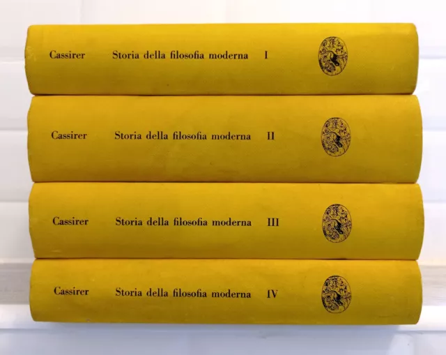 Ernst Cassirer STORIA DELLA FILOSOFIA MODERNA 4 Vol. Einaudi 1952 Opera Completa