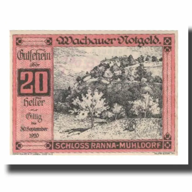 [#566517] Banknote, Austria, Wachauer Notgeld Schloß Ranna-Mühldorf Gemeinde, 20