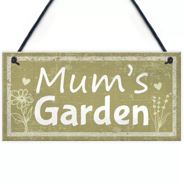 Mums Garden Novelty Plaque Summer House Sign Garden Shed Sign Gifts For Mum