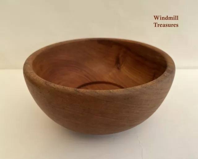 Vintage Hand Wood Turned Bowl Made In Somerset - Great Condition