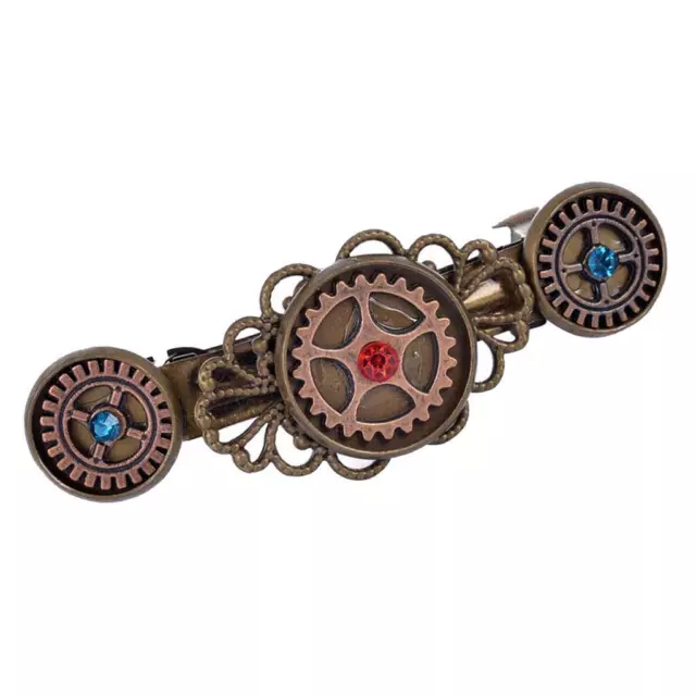 Vintage  Steampunk Gears Pince À Cheveux Barrette Accessoire De