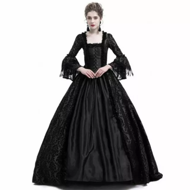 Medieval Women Renaissance Dress Retro Victorian Dress Ball Gown