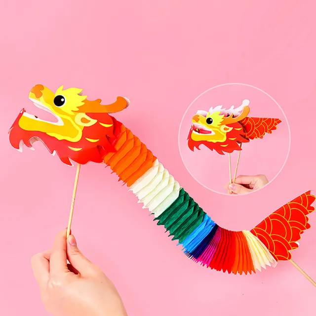 Handmade Paper Dragon Craft Material Chinese Dragon Paper Spring Festival