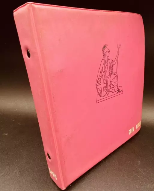 Boots Pink Britannia Coin Album - Pennies Halfpences Threepence Farthings 12pgs
