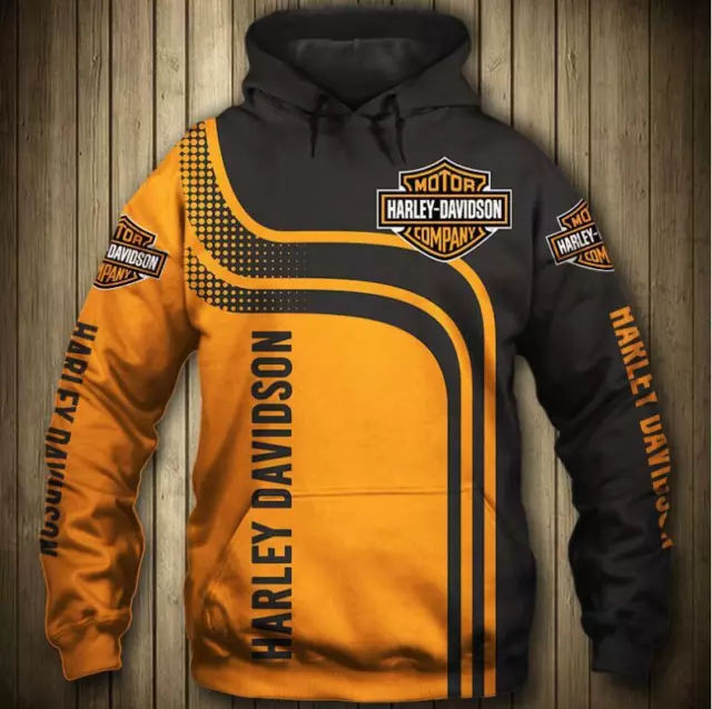 MAGLIA - FELPA HARLEY DAVIDSON TG: XS - 7XL 100cm - 160cm Adulti/Bambini