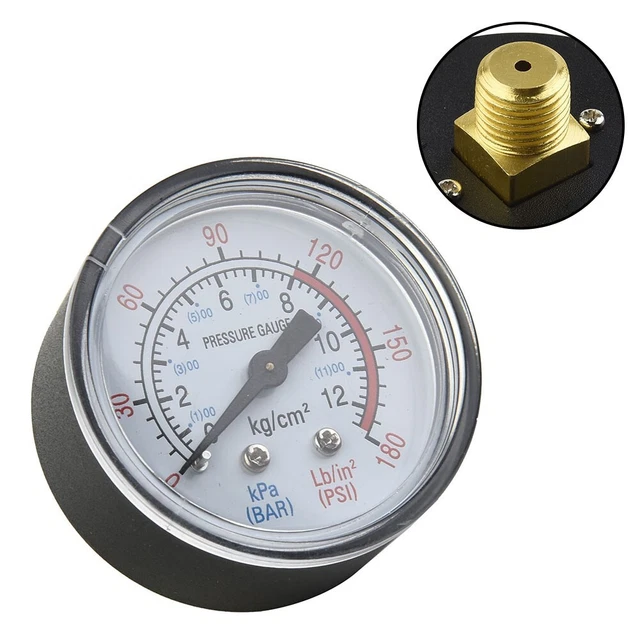 Alphatrail Mini Pompe à Vélo Ron – 8,3 Bar/120 PSI, Manomètre 32mm, Compatible Toutes Valves