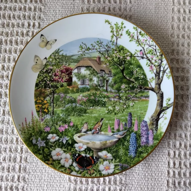 Royal Worcester Peter Barrett June In A Country Garden Collector Plate 1979