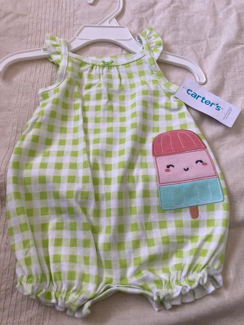 Carters baby girl ipopsicle knit short outfit size 3M NWT