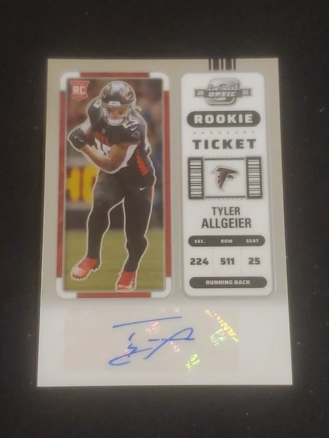 2022 Panini Contenders Optic Rookie Ticket Autograph #203 Tyler Allgeier