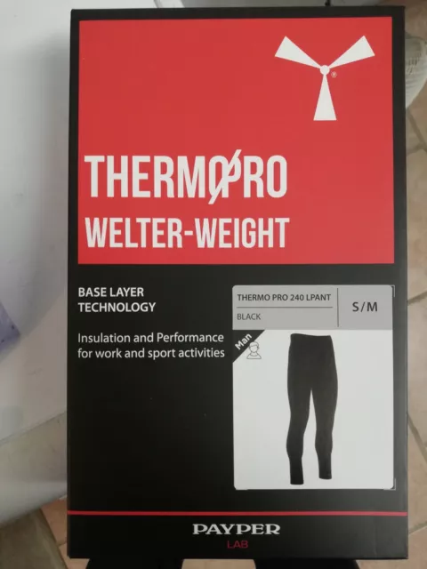 PAYPER THERMO PRO 240 LPANT Pantaloni Termici da Uomo Invernali Caldi Felpati