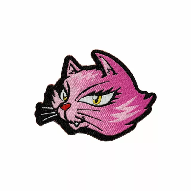 Parche Adhesivo Gatito Rosa para Telas