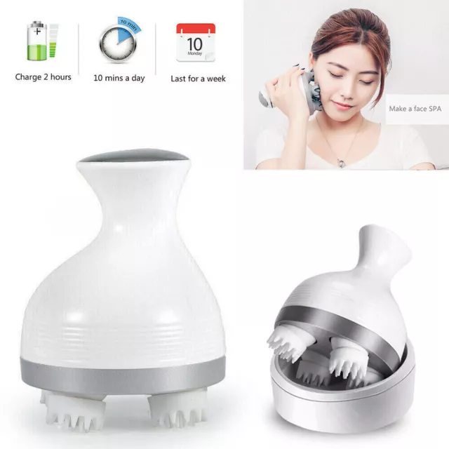 Electric Head Brain Waterproof Massage Scalp Massager Wireless Hair Growth Care