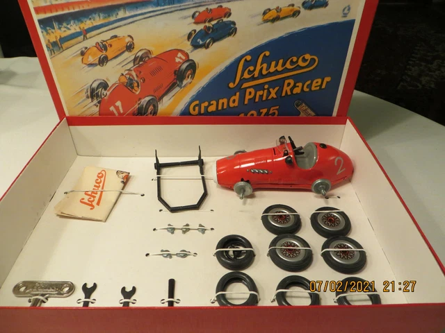 Voiture Schuco Grand Prix Racer 1075 - Verte - Collection - Coffret Neuf